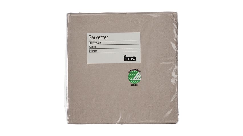 Fixa Napkin 33Cm Greige 30-p 