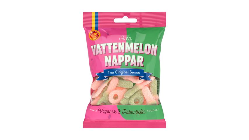 Candypeople Sura Vattenmelonnappar 80g