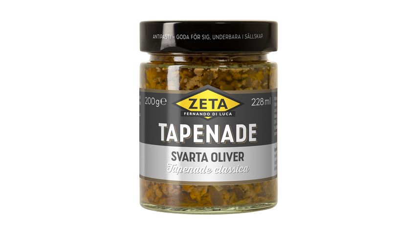 Zeta Tapenade av svarta oliver 200g