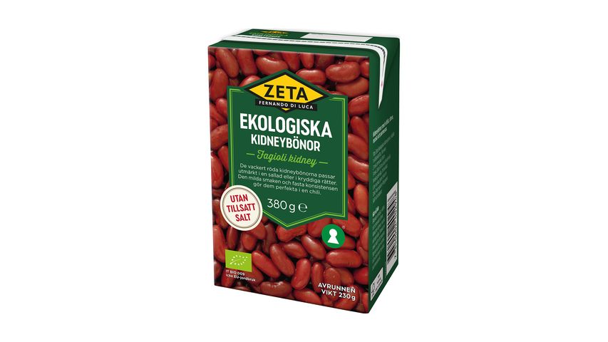 Zeta Kidney Beans Organic 380g
