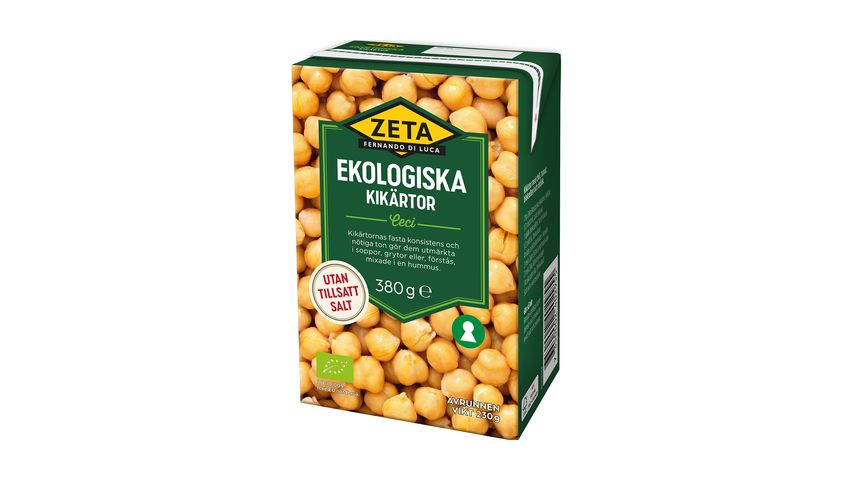 Zeta Kikärtor Ekologiska 380g