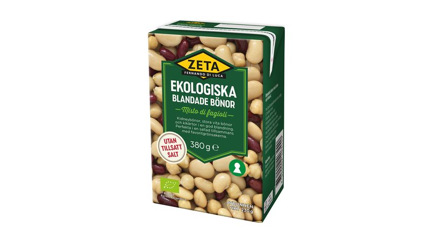 Zeta Blandade Bönor Ekologiska 380g