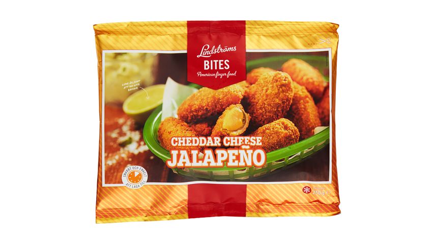 Lindströms Bites Cheddar Cheese Jalapenos 250g