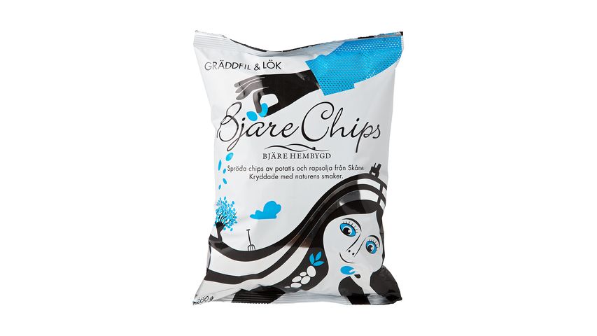 Bjärechips Gräddfil Lök Chips 200g