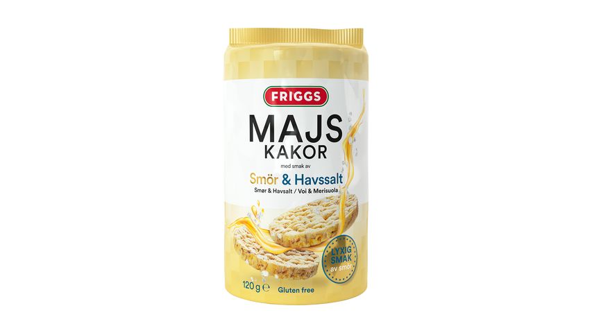 Friggs Majskaka Smör & Havssalt 120g