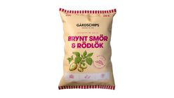 Gårdschips Brynt Smör & Rödlök 150g