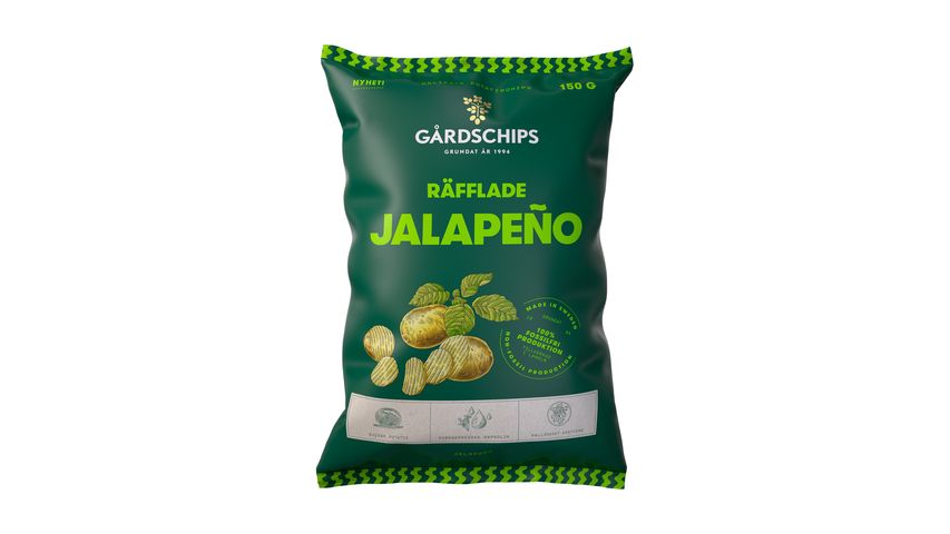 Gårdschips Potato chips Jalapeno 150g