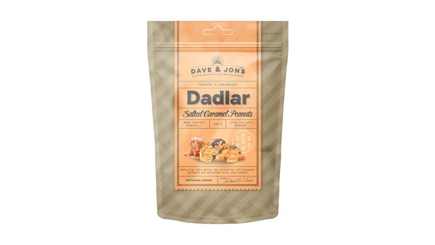 Dave & Jon'S Dates Salted Caramel Peanuts 125g