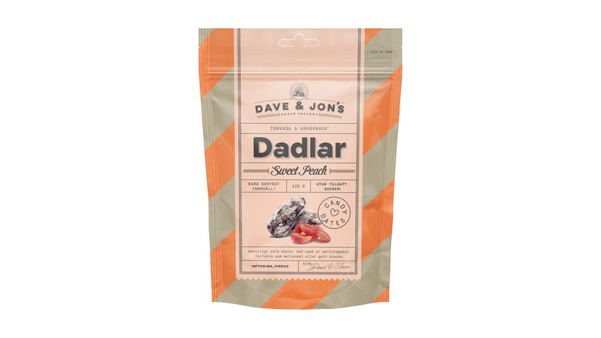 Dave & Jon's Dadlar Sweet Peach 125g