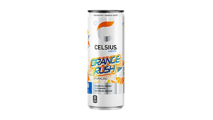 Celsius Energy Drink Orange Rush 355ml 