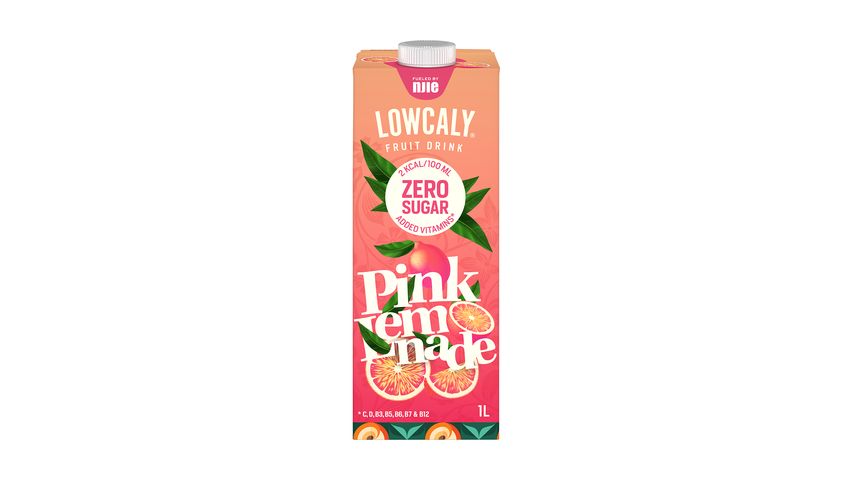 Lowcaly Pink Lemonade Fruit Drink 1l 