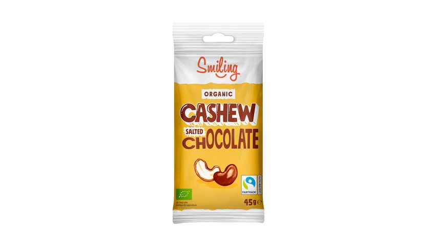 Smiling Cashew Salt Light Chocolate 45g