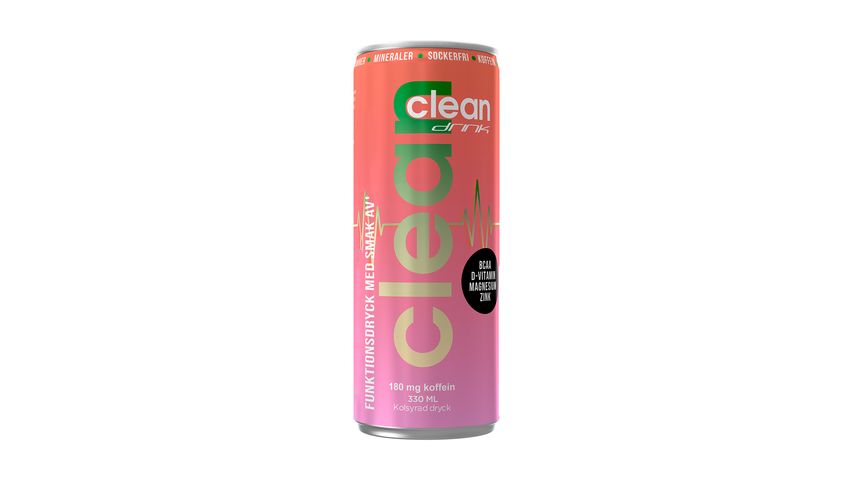 Clean Drink Energidryck Äpple Melon 33cl 