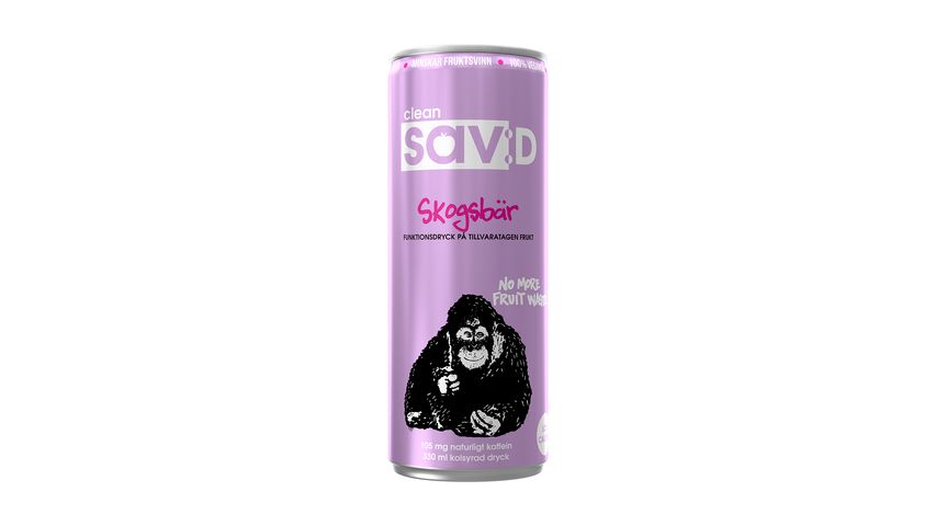 Clean Sav:D Sav:D Energidryck Skogsbär 330ml