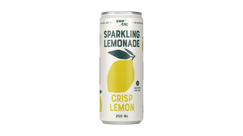 Swedish Tonic Sparkling Lemonade Crisp Lemon Läsk 250ml