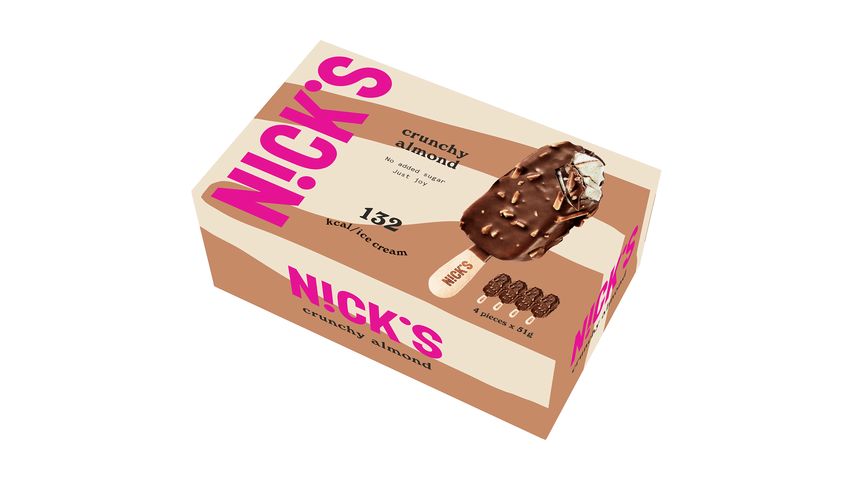 Nicks Crunchy Almond Ice Cream 4-p