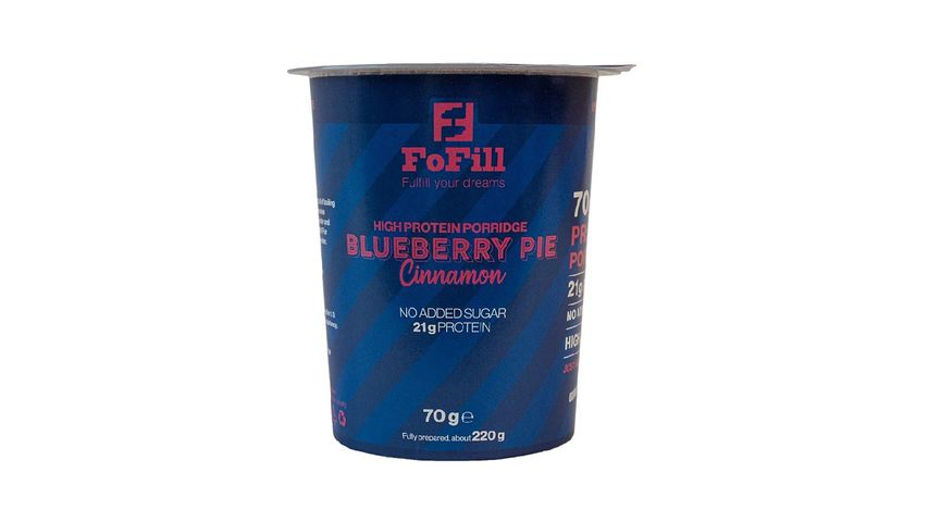 Fofill Proteingröt Blueberry Pie Cinnamon 70g 