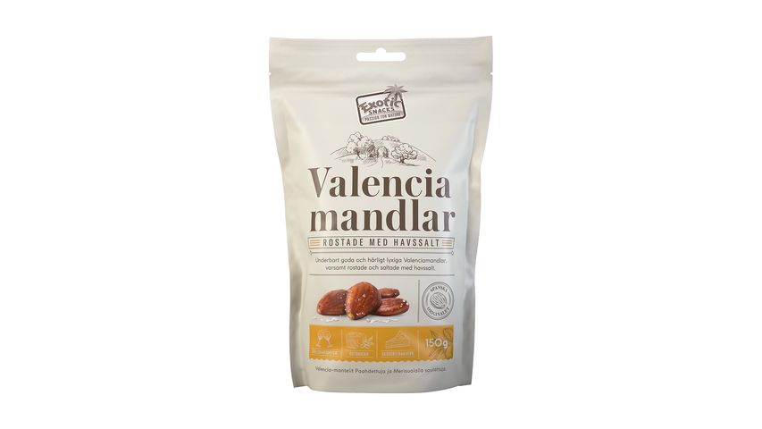 Exotic Snacks Valenciamandles Roasted & Salted 150g