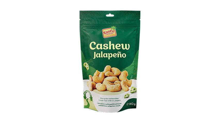 Exotic Snacks Cashew Jalapeño 140g 