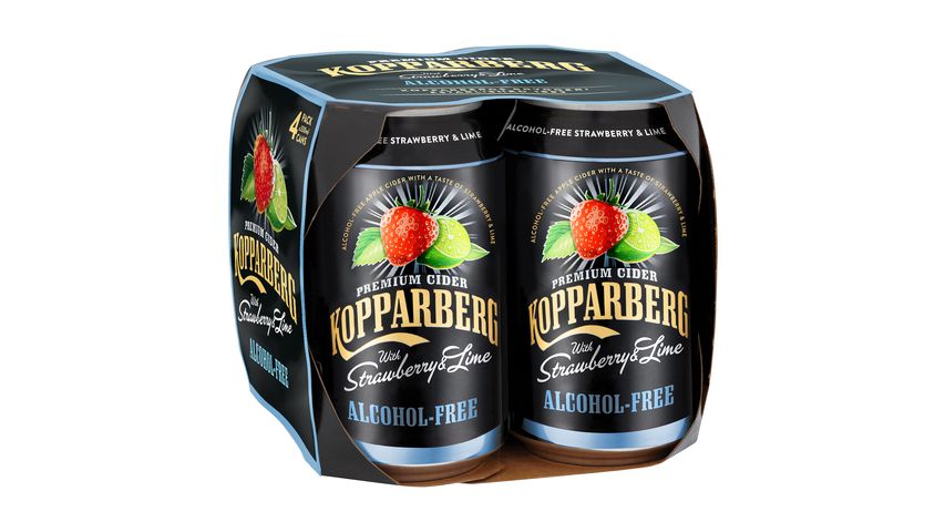 Kopparberg Strawberry & Lime Alkoholfri 4x33cl