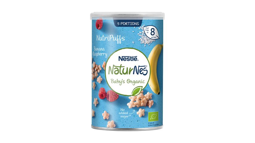 Nestlé Nutripuffs w. banana & rasberrry (5port) 35g