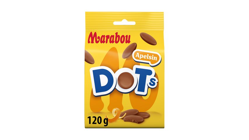 Marabou Dot'S Orange 120g 