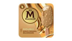 Magnum Ice Cream Double Gold Caramel Billionaire 3-p