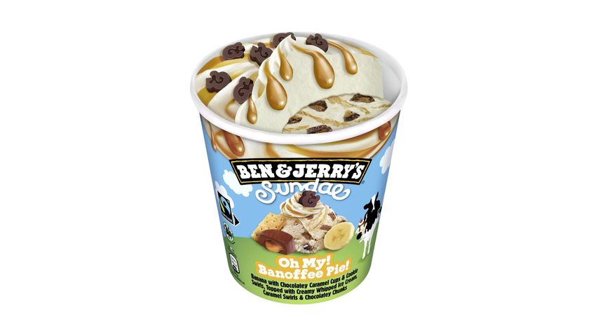 Ben & Jerry's Sundae Glass Oh My! Banoffee Pie! 427ml