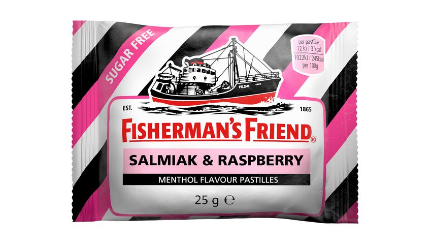 Fisherman's Friend  Tablets Salmiak & Raspberry Sugar Free 25g 