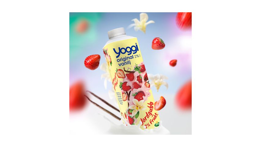 Yoggi Original Yoghurt Strawberry & Vanilla 1000g