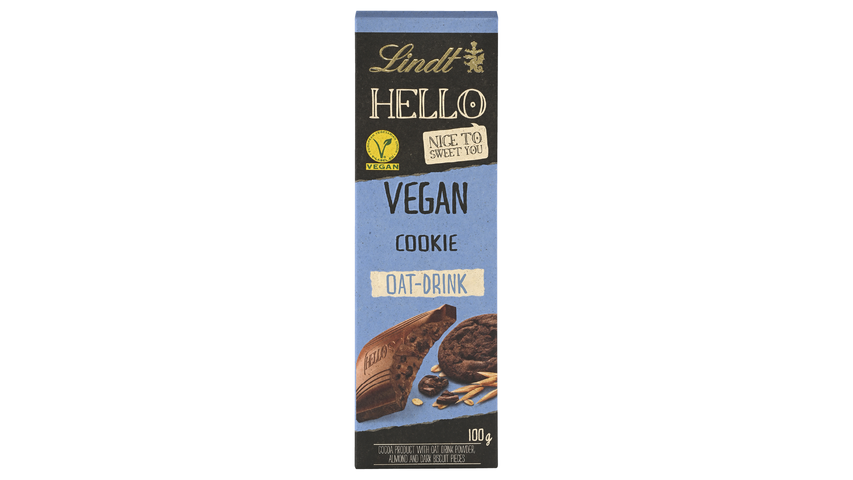 Lindt Hello Cookie Vegan Chocolate 100g