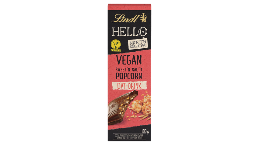 Lindt Hello Vegan Sweet Salty Popcorn 100g