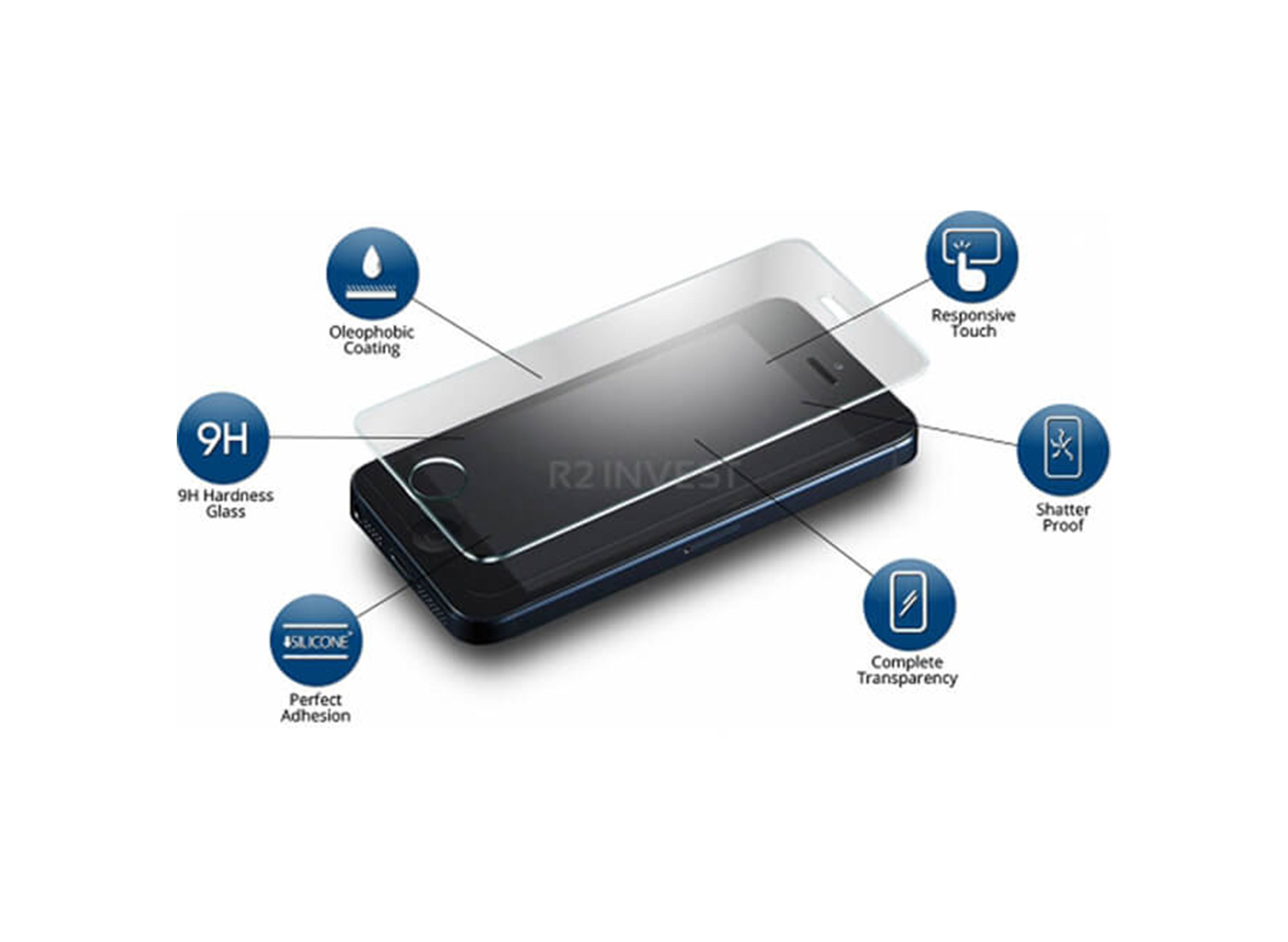 Стъклен протектор за дисплей MBX закалено стъкло - iPhone X, XS