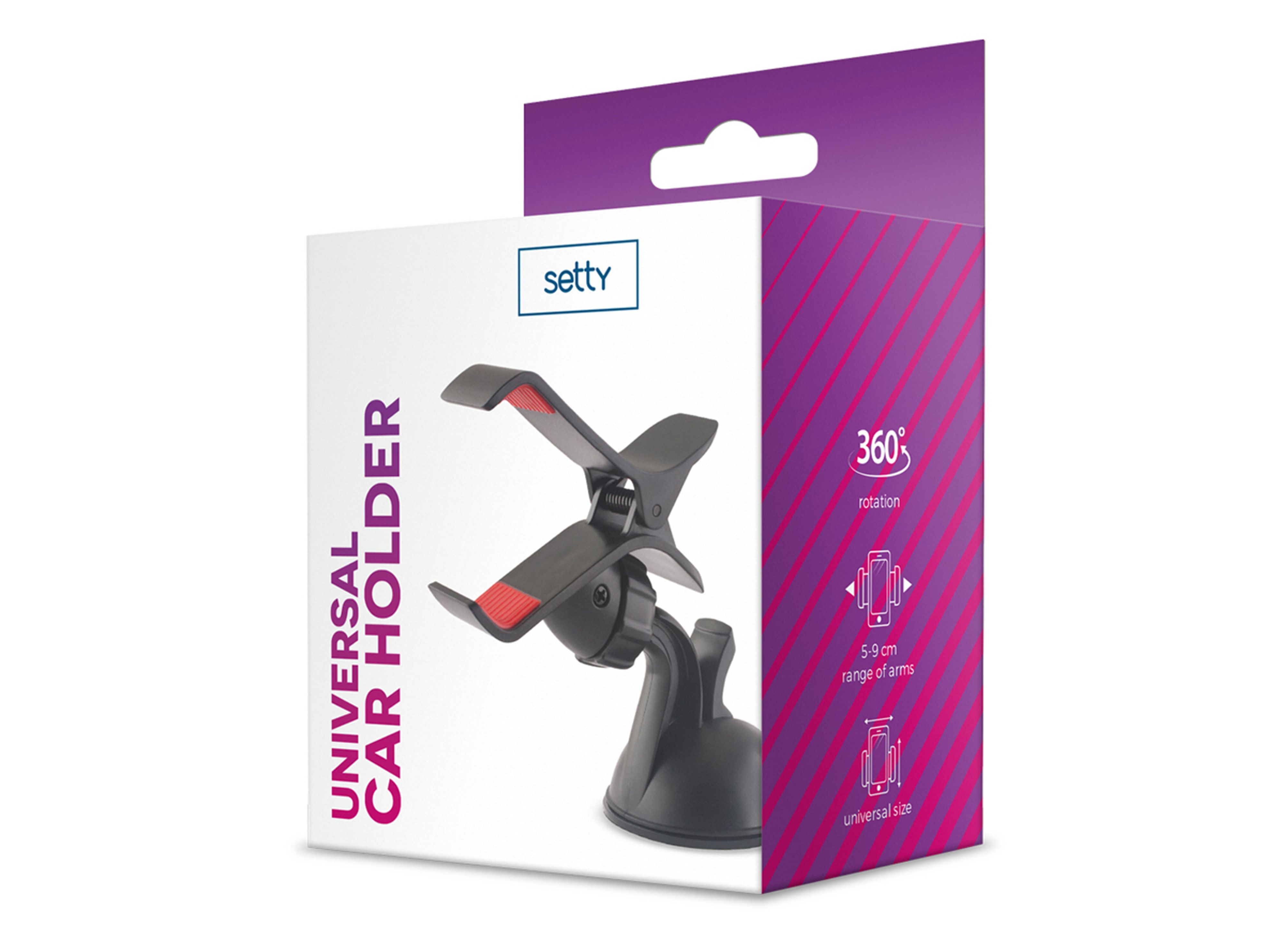 Стойка за кола Setty - Clipper, черна