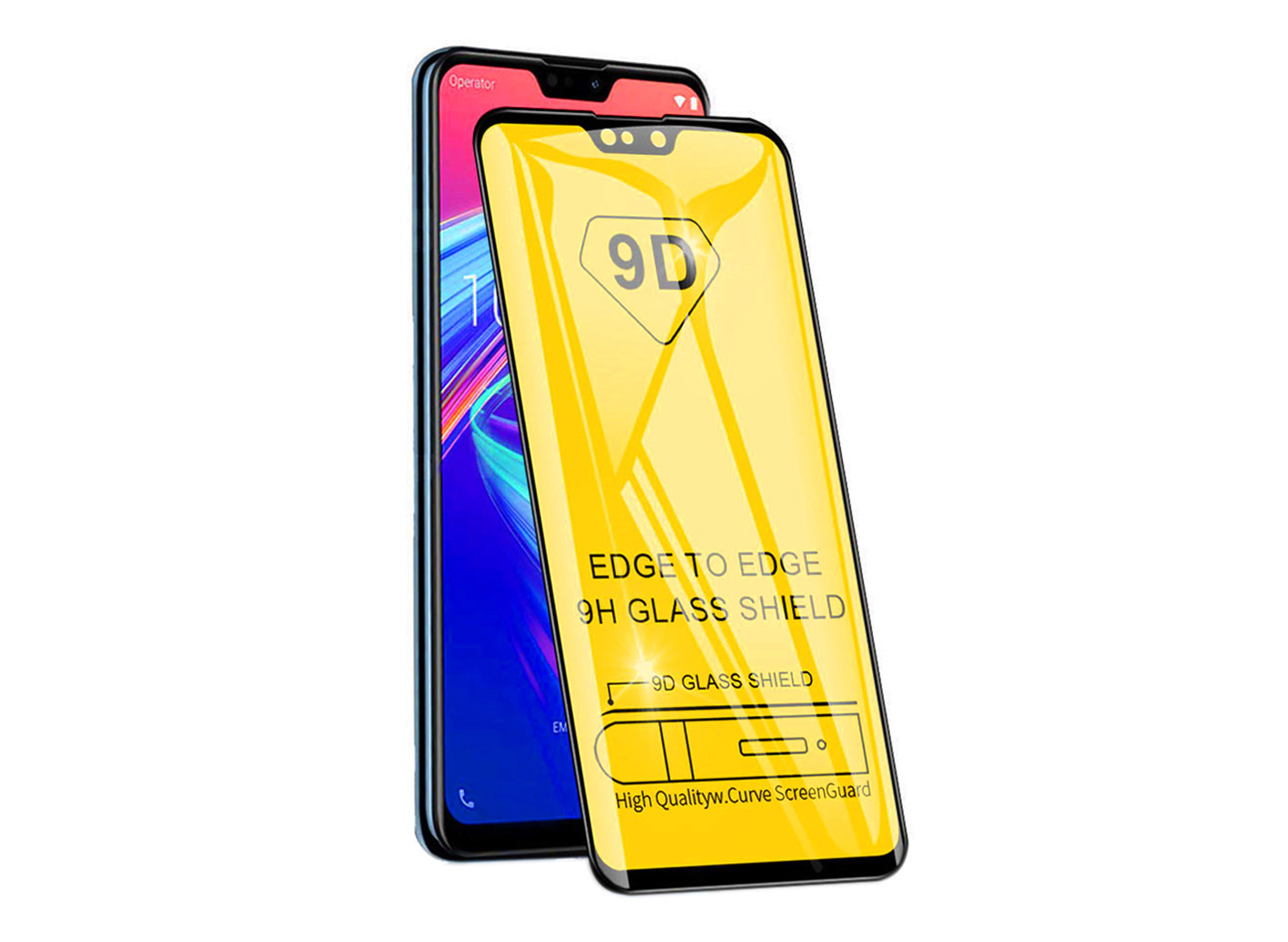 Стъклен протектор MBX 9D Full Glue Flat - Huawei P20 Lite, черен