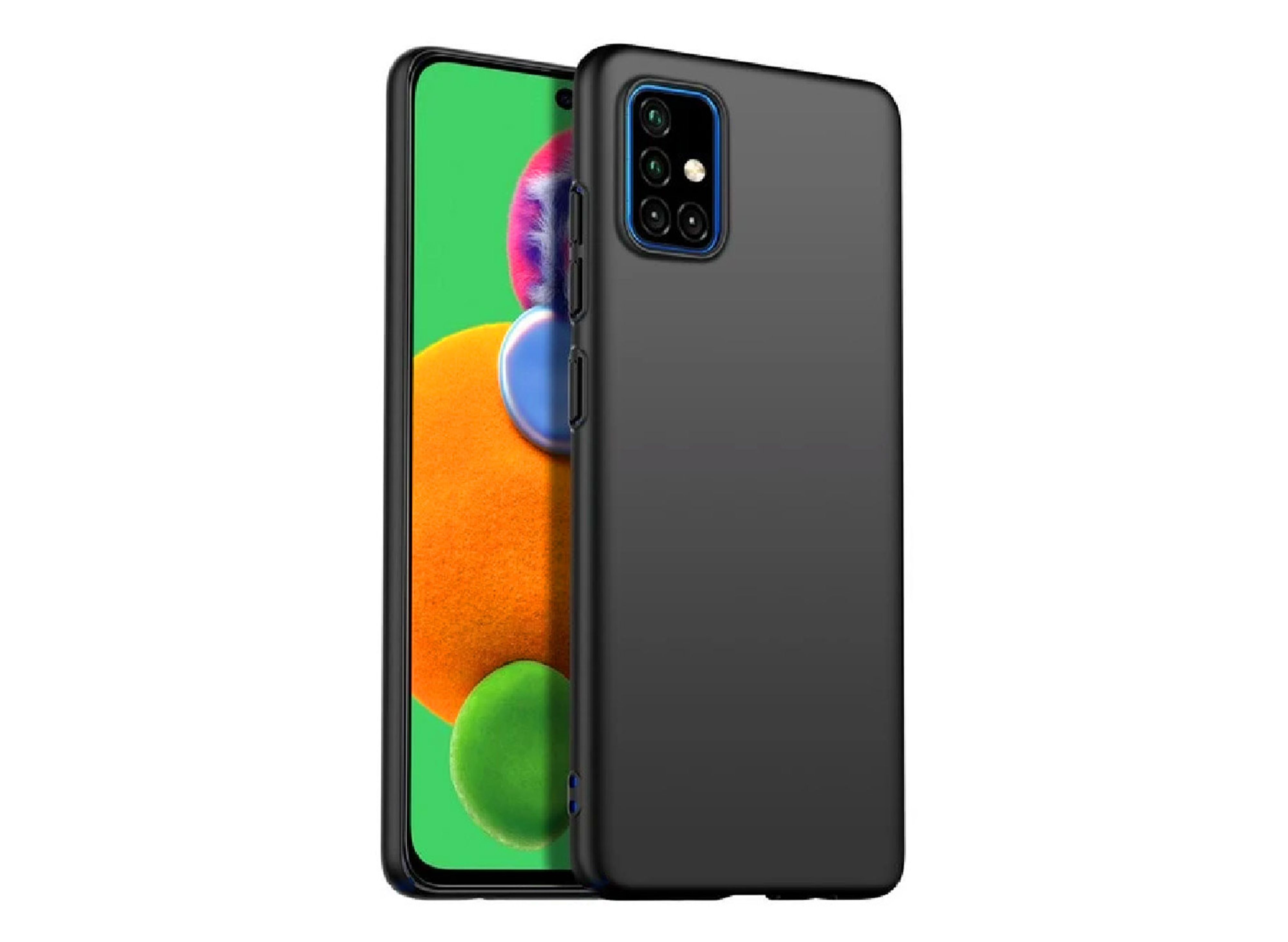 Силиконов калъф Level Guardian матиран - Samsung Galaxy A41, Черен