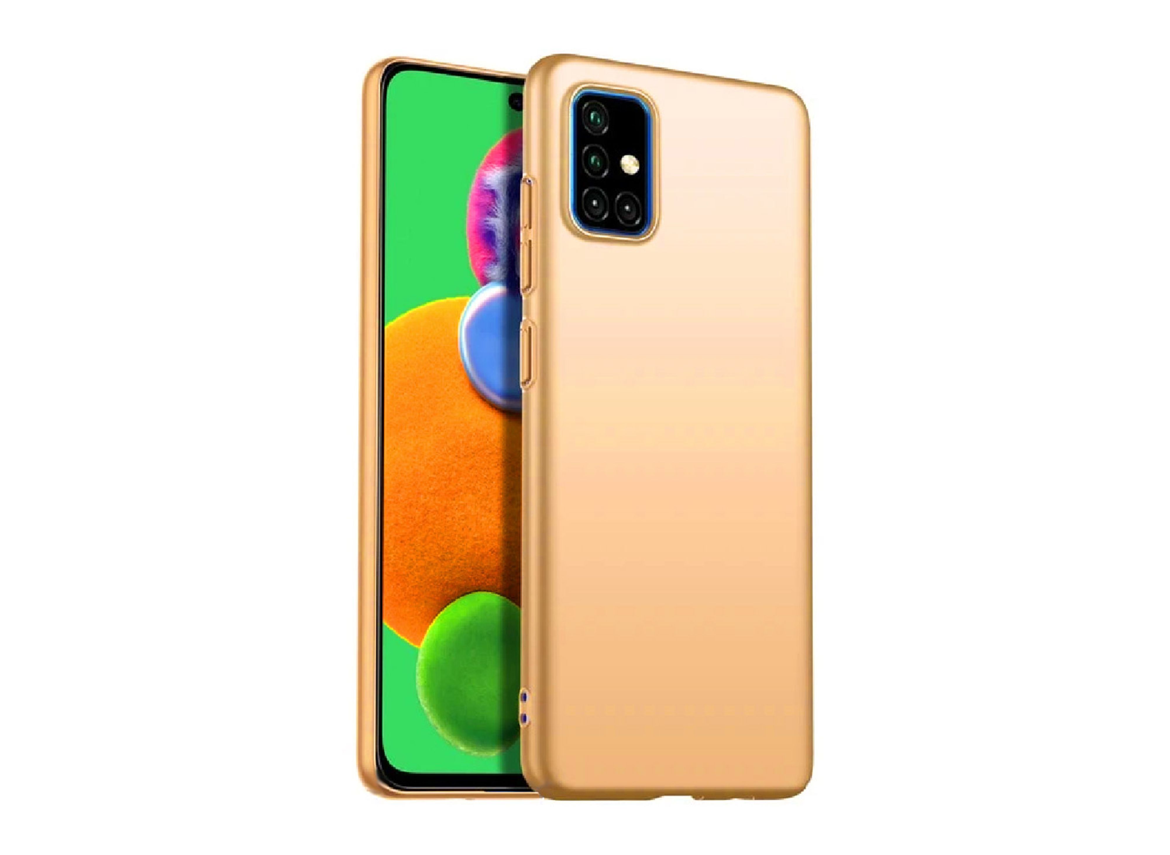 Силиконов калъф Level Guardian матиран - Samsung Galaxy A41, Златист