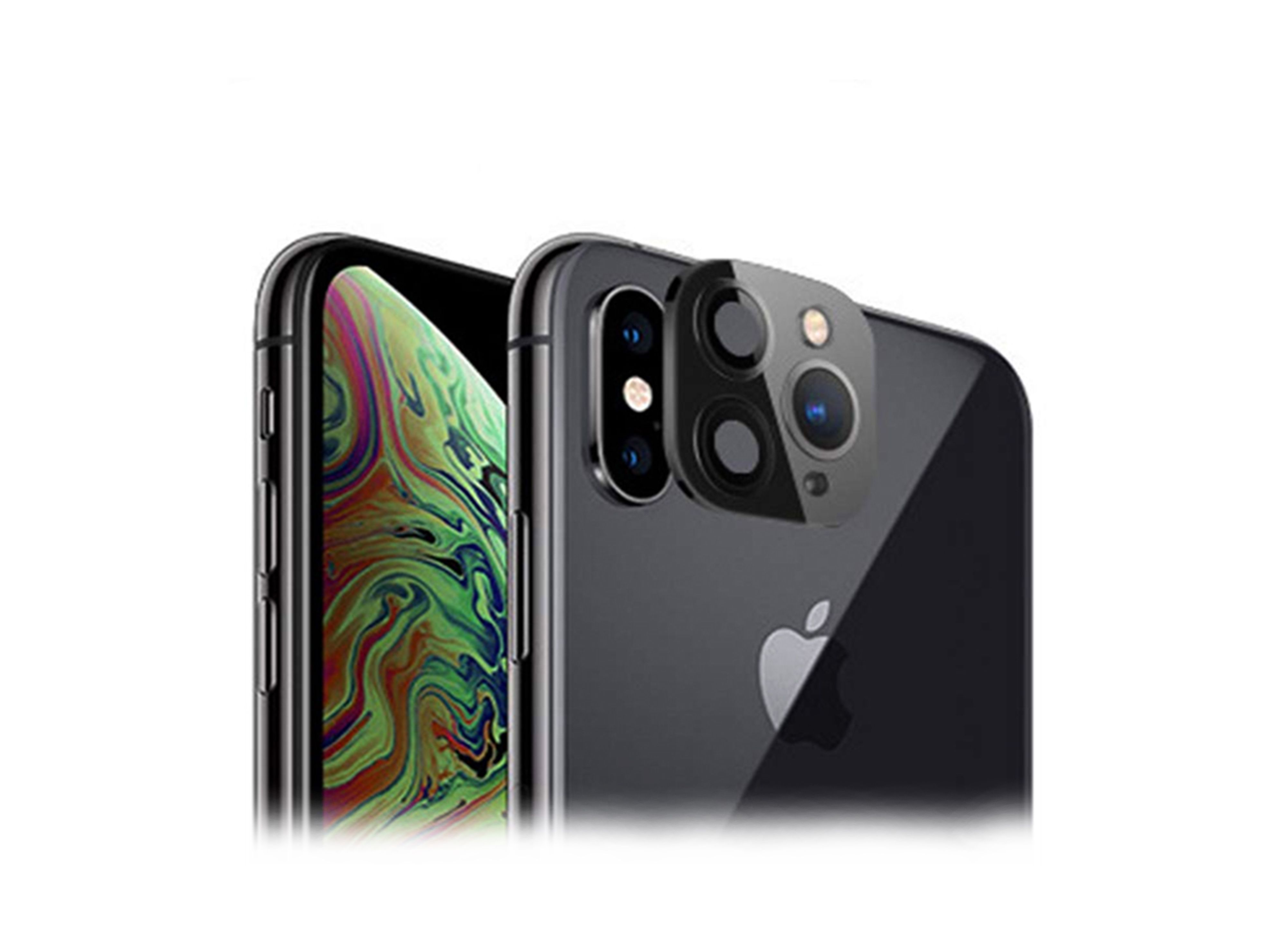 Стъклен протектор за задна камера 5D Full MBX, Apple iPhone X, XS