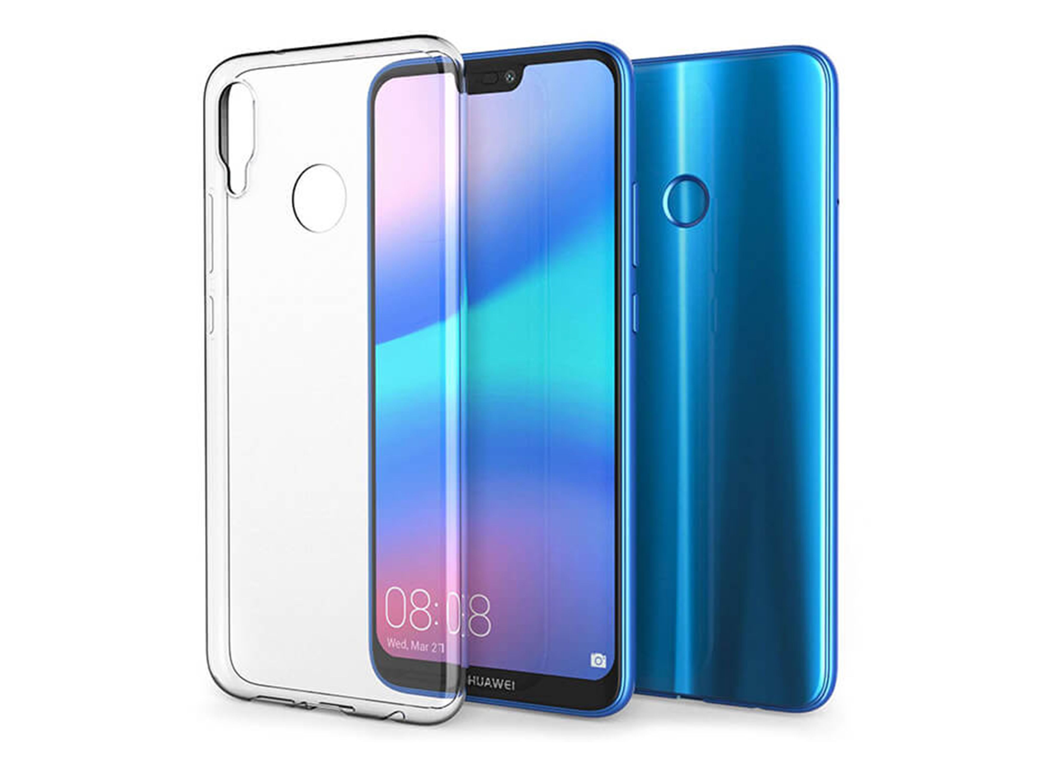 Силиконов прозрачен калъф гръб кейс MBX - Huawei P20 Lite