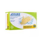 Assure Latex Exam Non Sterile Powder-Free Gloves Sz: M (Box) - by Medic Drugstore 100 Pieces