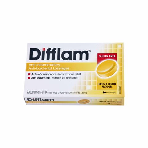 Difflam Honey & Lemon Sugar Free Lozenges 16s delivery near you in ...