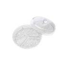 Acrylic Domes MI0104S - Round 3 Section Tray with Cover D19 H10.5cm | 0.6 公斤