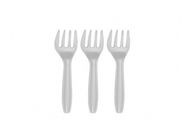 Mtrade Disposable 5" White Plastic Forks | 1 pack
