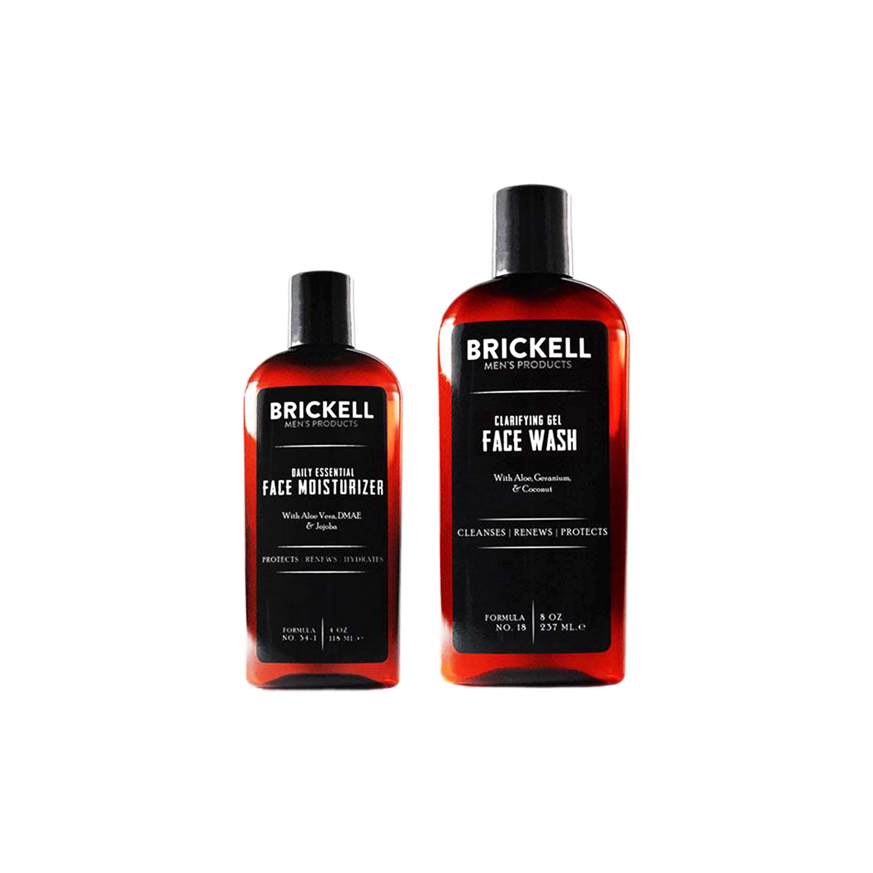 brickell men's clarifying gel face wash for men