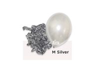Party Wholesale Centre 11" Metallic Silver Latex Balloon (10pcs)  (nh)_m Silver
