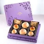 Zhen Cuisine 8-pack gift box (mung bean fen*1+ pure mung bean fen*1+ pineapple cake*2+ egg yolk cake*2+ Jinsha Xiaoyue*2) purple 500 g