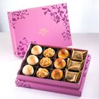 Zhen Cuisine 12-pack gift box (pineapple cake*3+ egg yolk cake*3+ Jinsha Xiaoyue*3+ macadamia bean nut tower*3) red 540 g