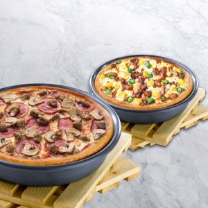 (Buy 1 Get 1) Medium Beef Supremo Pan Pizza FREE: Personal BBQ Chicken Pan Pizza