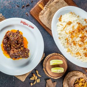 Beef Chaap with Plain Polao