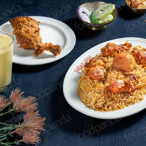 Basmati Kacchi with Chicken Roast & Borhani - 1:1